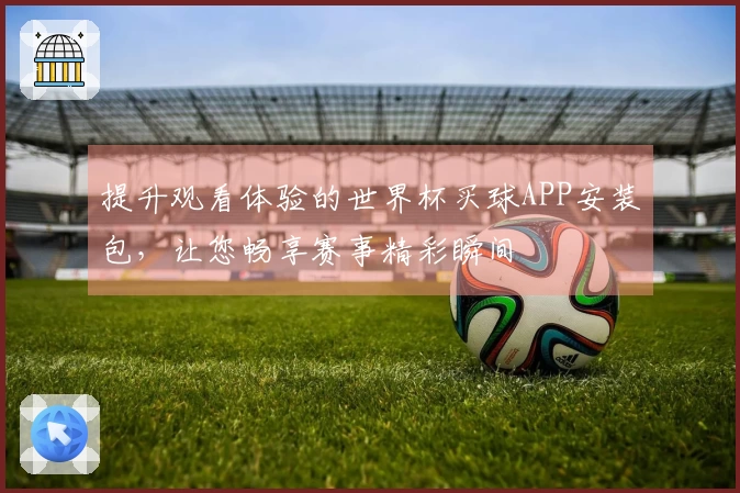 提升观看体验的世界杯买球APP安装包，让您畅享赛事精彩瞬间